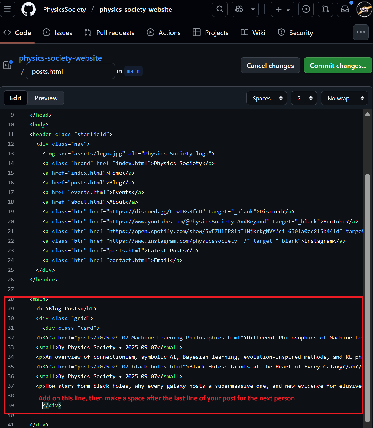 Screenshot: New card added